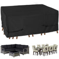 Nettypro Patio Table Cover Rectangular 125 X 84 Inch, Waterproof Outdoor Furniture Set Covers For Dining Table And Chair Rectang
