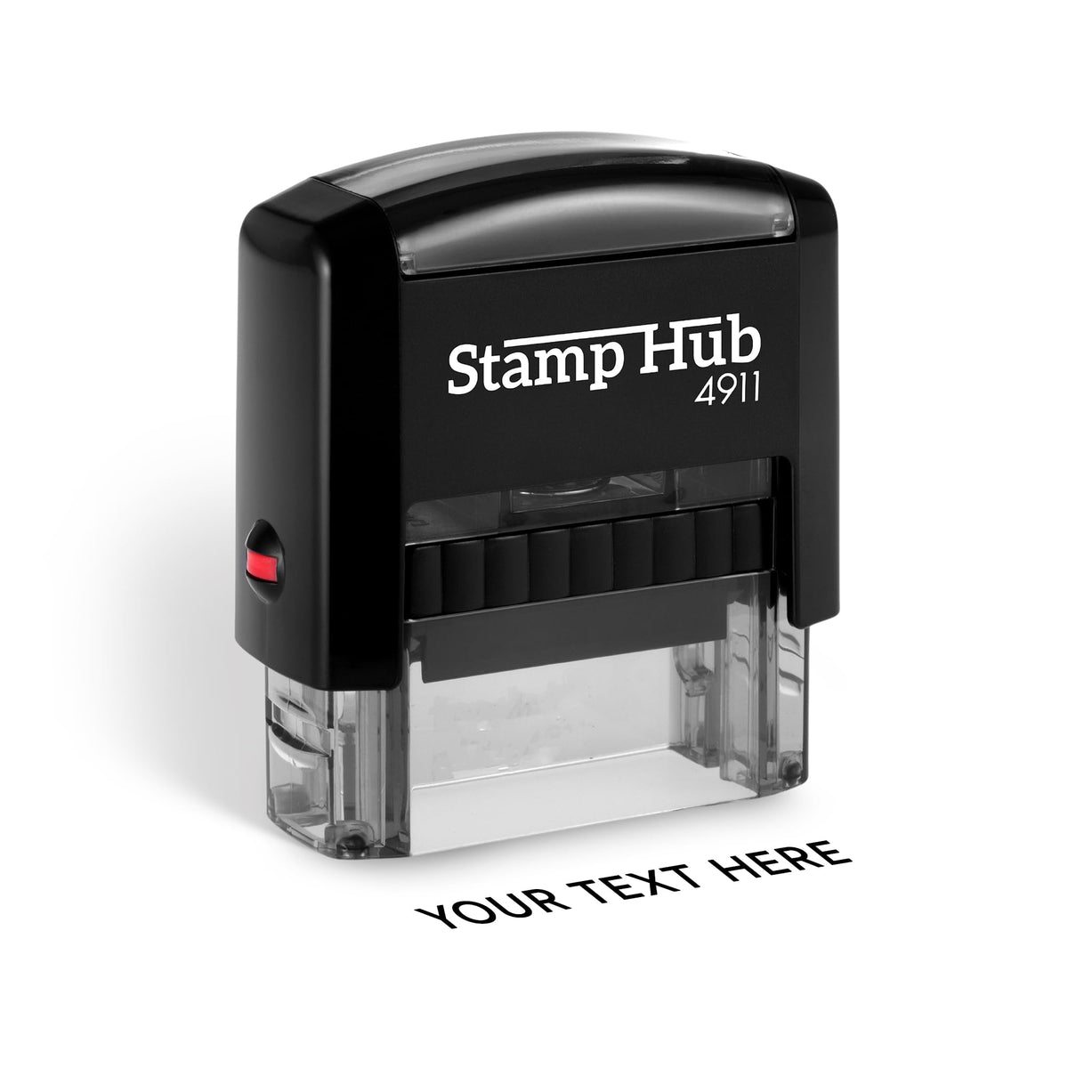 Stamp Hub Self Inking Personalized Stamp - 1 Line Custom Stamp, Customizable Office Name Stamp, Ink Stamps For Business - Easy T