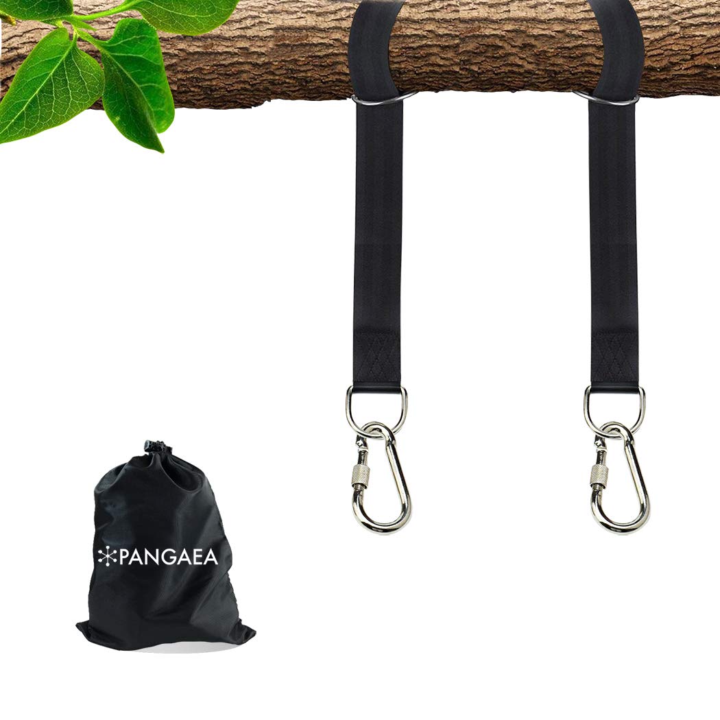 Tree Swing Hanging Straps Kit, Heavy Duty Holds 2200Lbs 5Ft Extra Long, With Safer Lock Snap Carabiners & Carry Pouch Bag