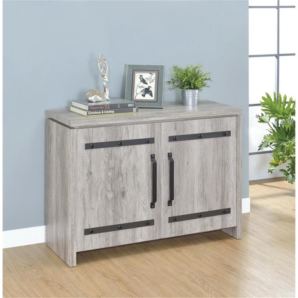 2-door Accent Cabinet Grey Driftwood