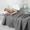 Elegear Revolutionary Cooling Comforter King Absorbs Body Heat To Keep Cool, Cooling Blanket For Hot Sleepers Japanese Arc-Chill