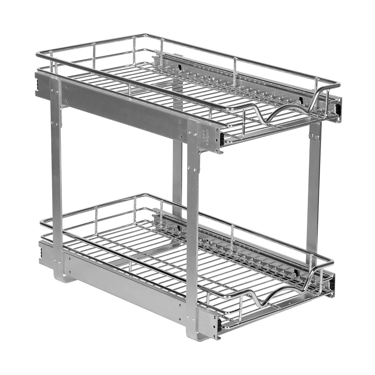 2Tier PullOut Cabinet Organizer for Kitchen, 11 W x 21D x 16.5 H
