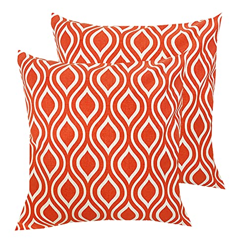 Pink Parrot Cotton Single Colour Printed Throw Pillow Covers/Cushion Covers (18X18Inches)  Set Of 2 Pcs Code0223