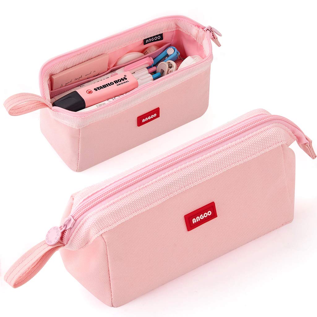Cicimelon Pencil Case Large Capacity Pen Pouch Multifunctional Pencil Bag For School Students Teen Girls Office Women Adult (Lig