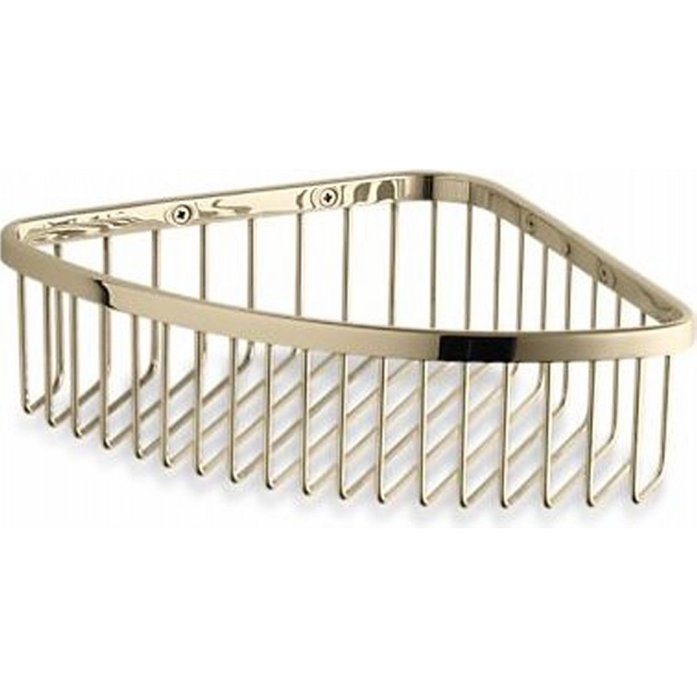 Kohler K-1897-AF 11-5/8'' x 8-1/6'' x 3'' Large Corner Shower Basket French Gold