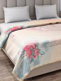 Monte Carlo Double Bed Heavy Winter Blanket Rosewood 3 Ply 900 GSM | 4.5 KG, (240x220 CM), Fawn