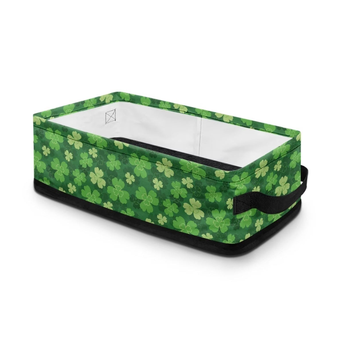 Eritanaer St. Patricks Day Storage Collapsible Storage Bins Sharmrock Storage Boxes Laundry Organizer for Closet Shelf Toilet P