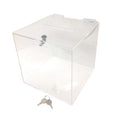 8'W X 8'H Locking Ballot Box Suggestion Comment Qty 1 Raffle Contest Bin Secure Clear Slotted Hinged By Marketing Holders