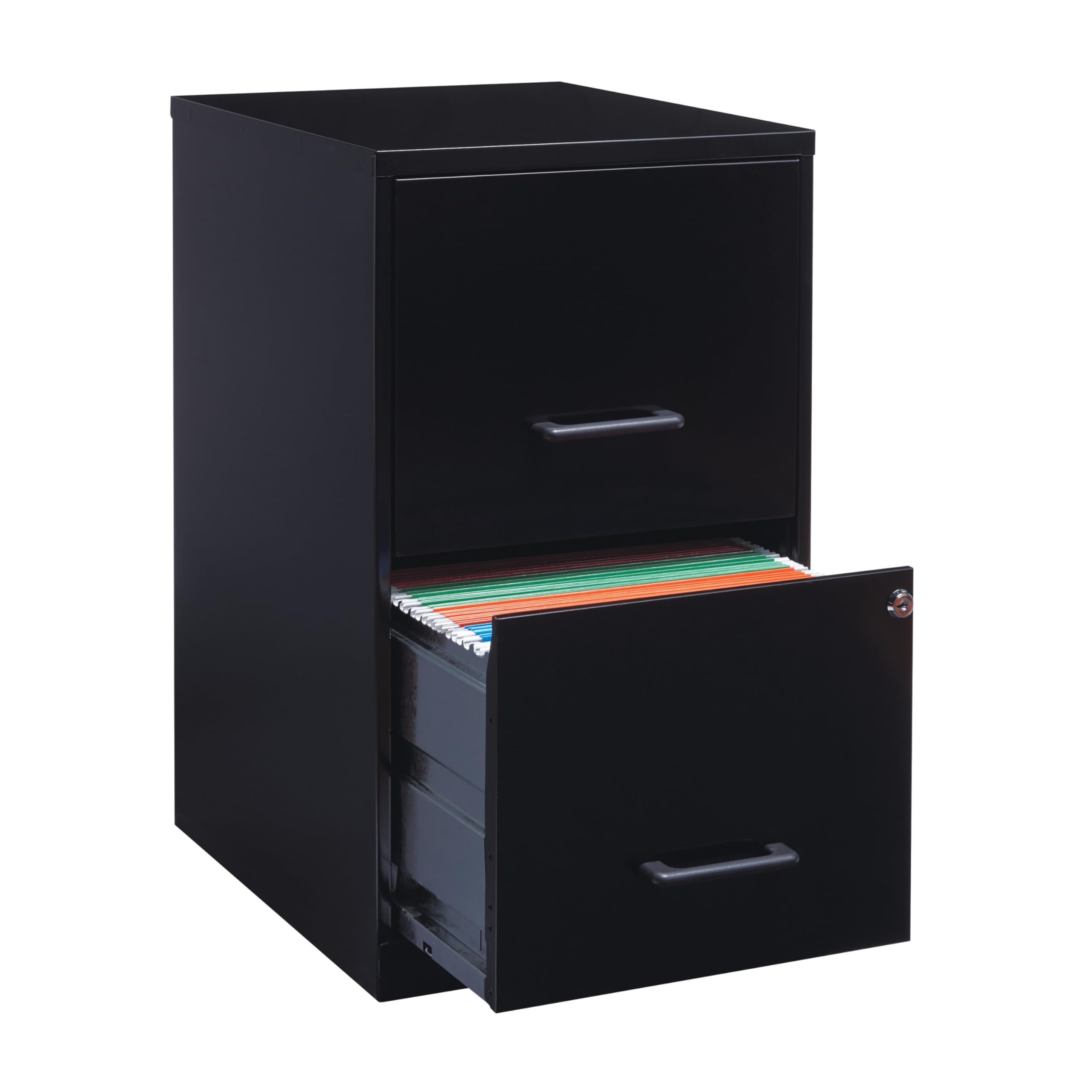 Lorell 14341 18 Deep 2Drawer File Cabinet, Black