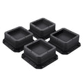 ANNKUT Furniture Risers 1 Inch,Bed Risers Heavy Duty,Desk Risers for Chair and Table Legs Elevation ,Bed Lifts Risers (4 Pack, B