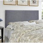 Modway Region Linen Fabric Upholstered Queen Headboard In Smoke