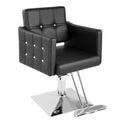 Dangvivi Salon Chair for Hair Stylist, Black Barber Chair for Barbershop/Home, Hydraulic Pump Stylist Chairs, 360 Degrees Beauty