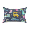 Keepreal Cute Funny Kids Dinosaurs Satin Pillowcase For Hair And Skin Silk Pillowcase - Slip Cooling Satin Pillow Covers With En