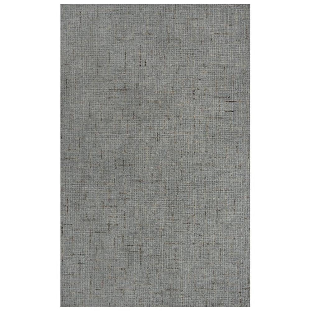 Rizzy Home Alora Decor Zion 5' X 7'6" Checked/Solid Gray/Ivory Hand-Tufted Area Rug
