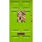 Caroline'S Treasures Sc9333Ds1216 Airedale Candy Cane Holiday Christmas Wall Or Door Hanging Prints Aluminum Metal Sign Kitchen