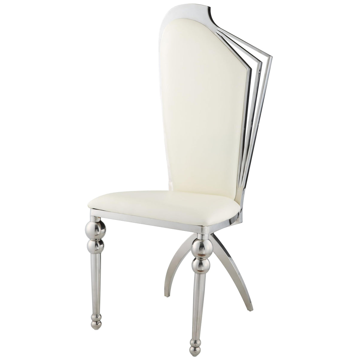 Acme Furniture Cyrene Side Chair (Set-2) in Beige