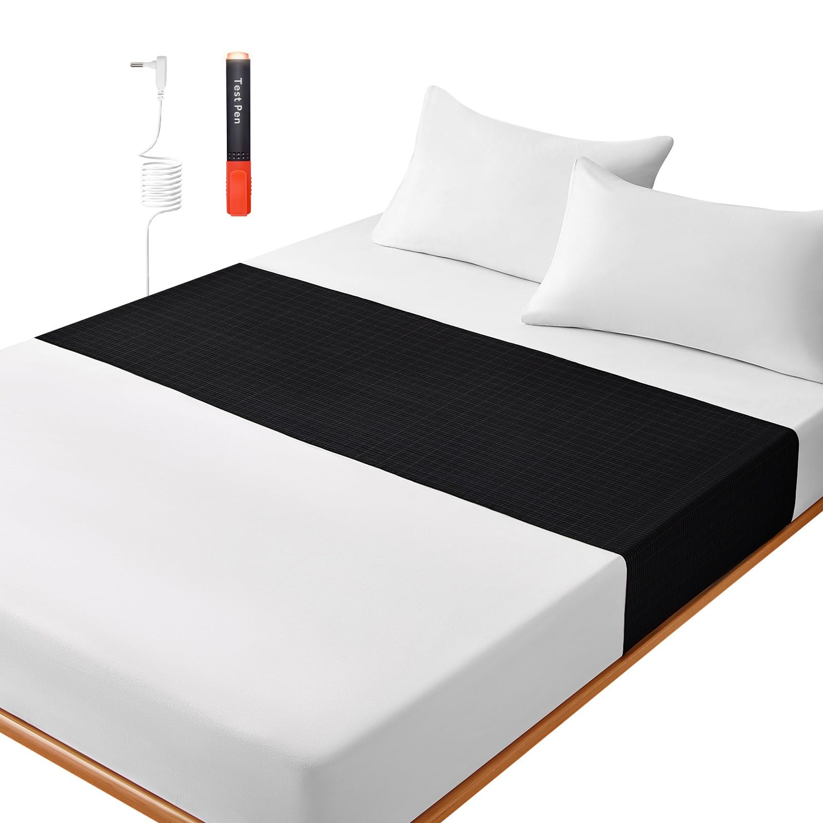 Grounding Sheets For All Mattress Sizes, Boverey Grounding Mat For Bed 10% Silver Fiber+90% Organic Cotton Grounding Sheets Slee