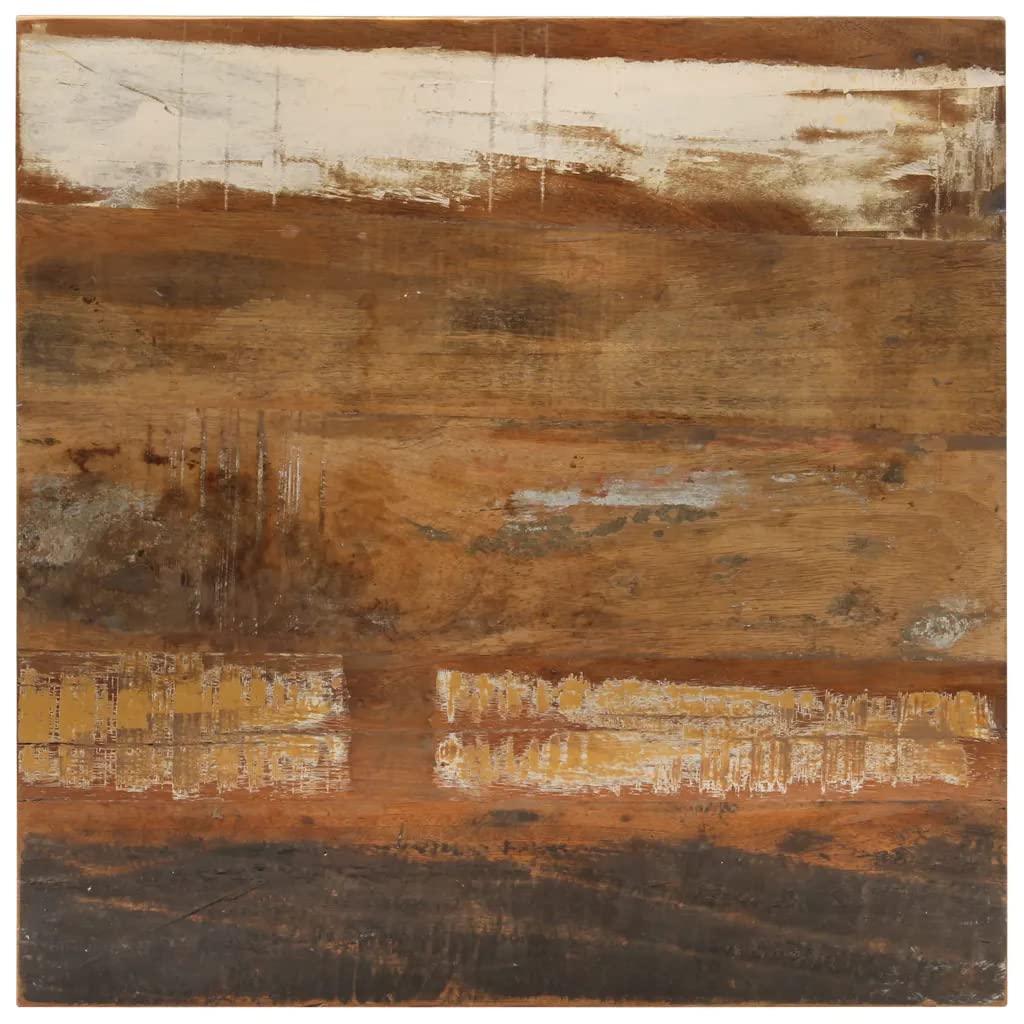 Bistro Table Square 23.6"x23.6"x43.3" Solid Reclaimed Wood