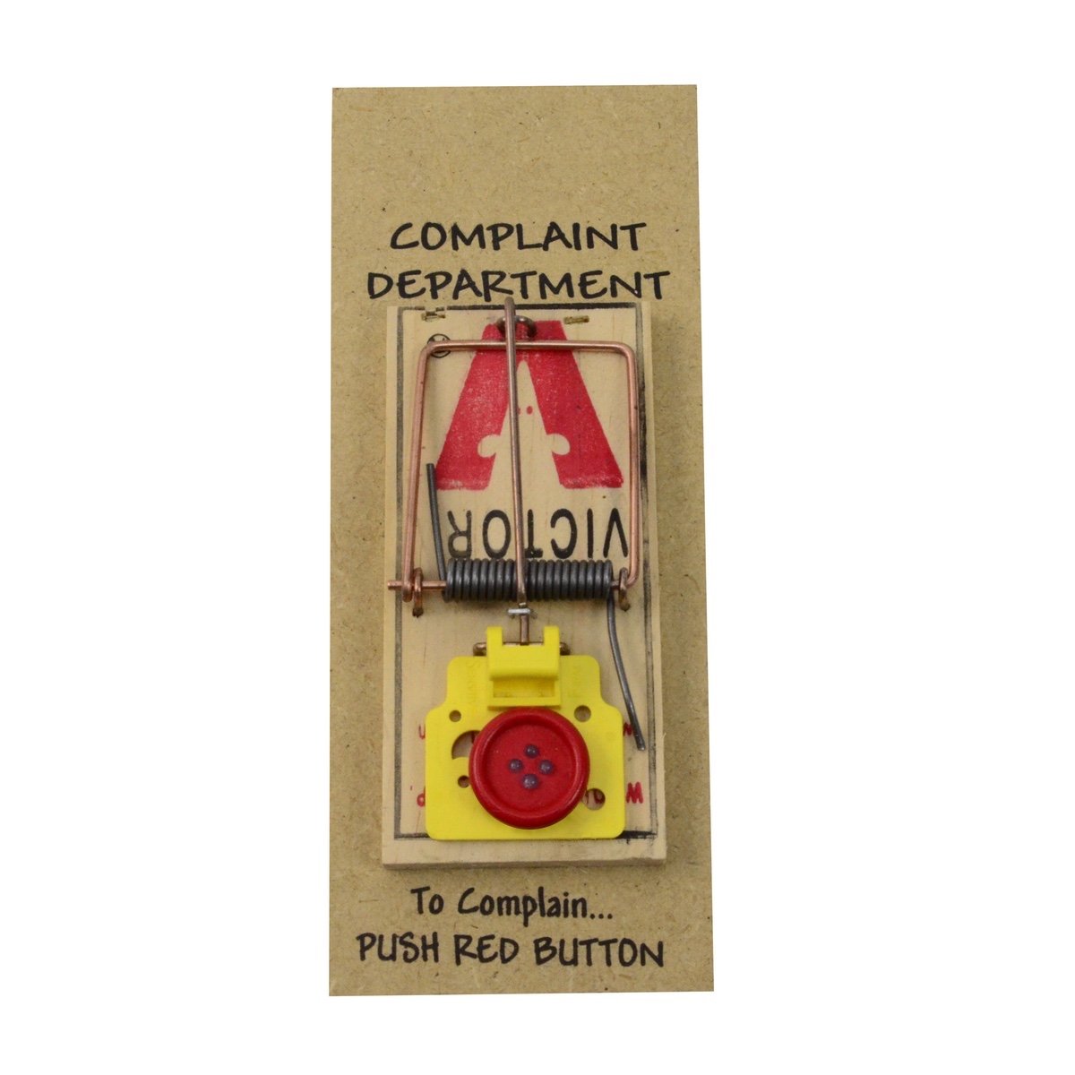 Tg,Llc Treasure Gurus Complaint Department Mouse Trap Desk Display 3D Sign