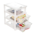 Cutting Edge 3 Layer Plastic Modular Drawer Storage Set, Small, Transparent