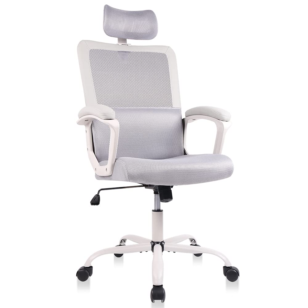 Office Chair, Ergonomic Mesh Computer Desk Chair, High Back Swivel Task Executive Chair Padding Armrests with Adjustable Rotatab