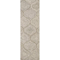 Rizzy Home Alora Decor London 2'6" X 8' Trellis Brown/Gray/Rust/Blue Hand-Tufted Area Rug