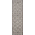 Nourison Jubilant Floral Ivory/Grey 86 x 12 Area-Rug, Easy-Cleaning, Non Shedding, Bed Room, Living Room, Dining Room, Kitch
