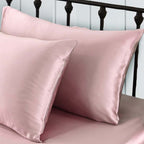 Real Satin Pillowcase For Hair And Skin Made In Usa, Pure 22 Momme Silk Pillow Cases King With Zipper, 100% Mulberry Silk, Organ