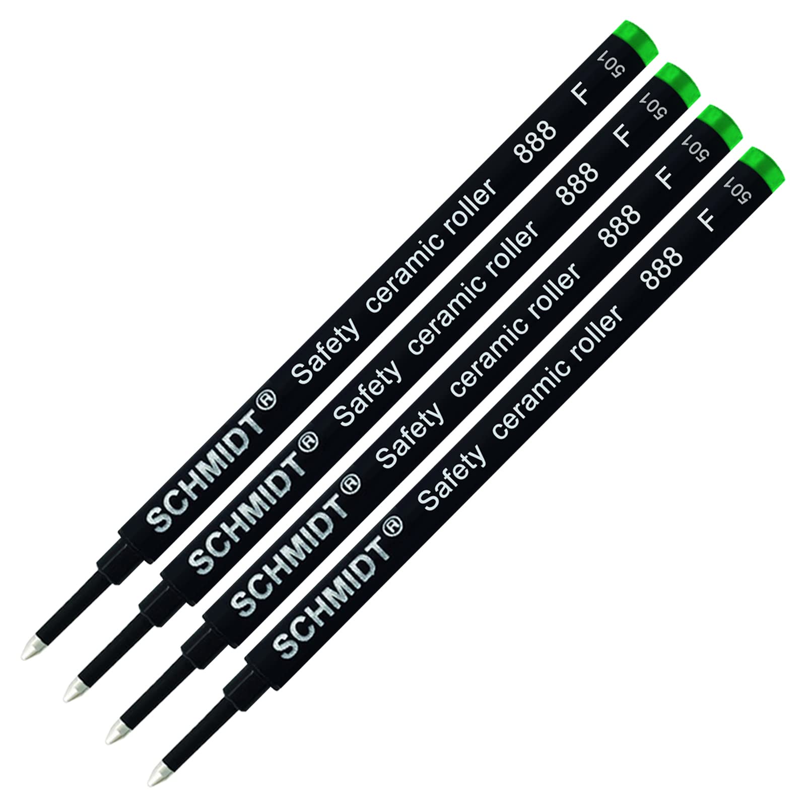 Schmidt 4 Pack 888 Green Fine Rollerball Refill