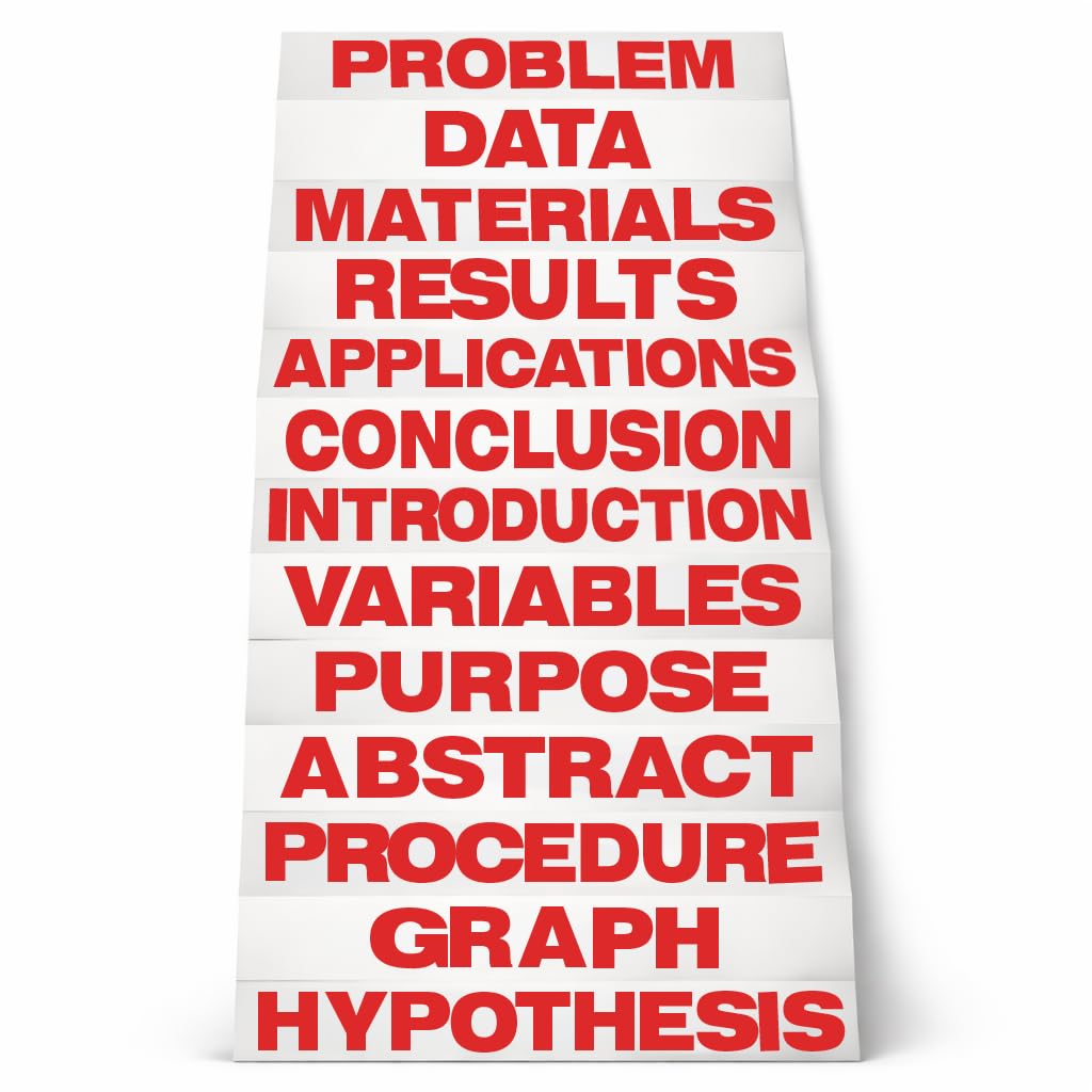 Red Science Fair Titles Pack Of 24