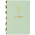 Simple Daily Planner Undated With Hourly Schedule - 6.5X9.25' Sage Green Day Planner & Spiral To Do List Notebook - Aesthetic A