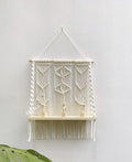 R.R.Lala Macrame Shelf Macrame Floating Shelf Macrame Wall Decor Macrame Wall Hanging Planter Bathroom Shelf Bathroom Storage  