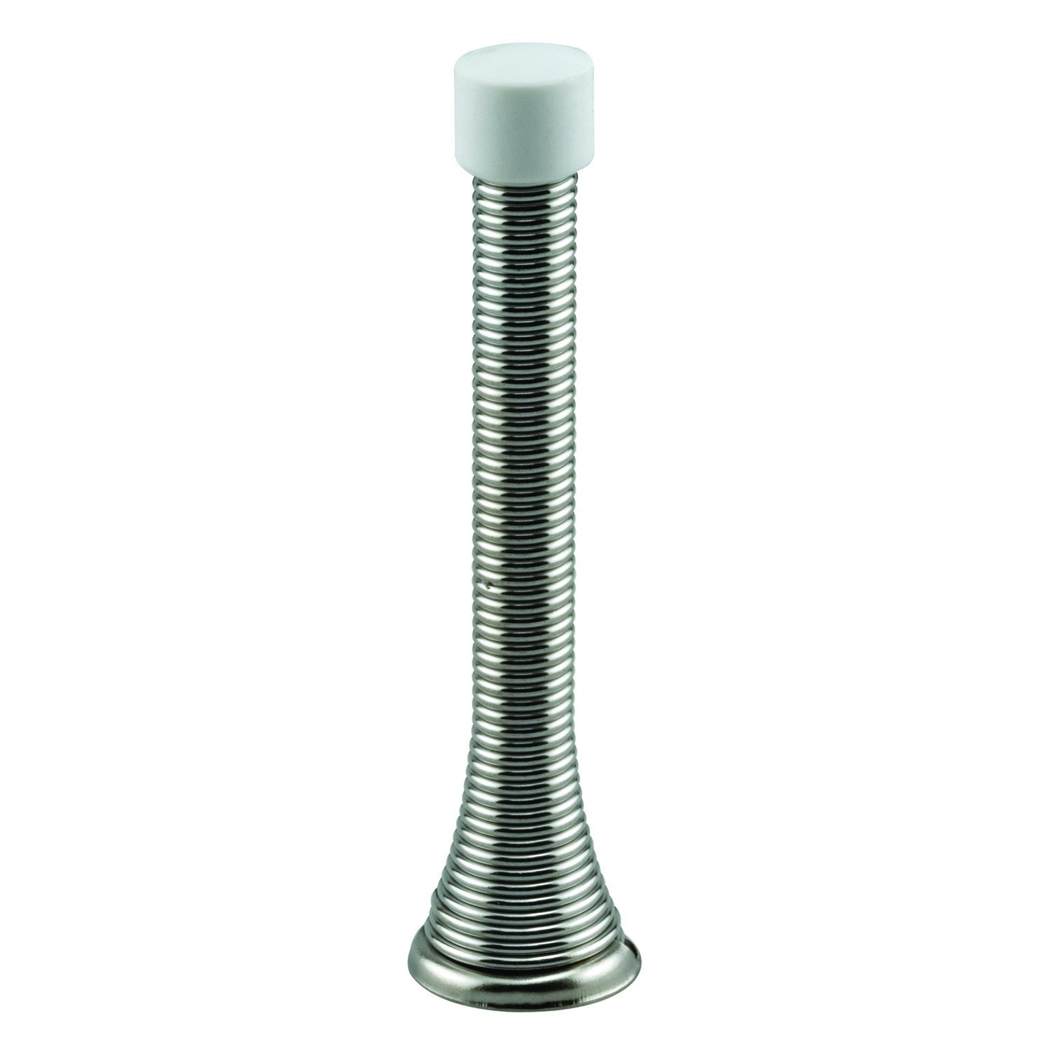 Prime-Line Mp10126 Door Stop, 4 In. Reach, Spring Steel, Satin Chrome, Heavy Duty (5 Pack)