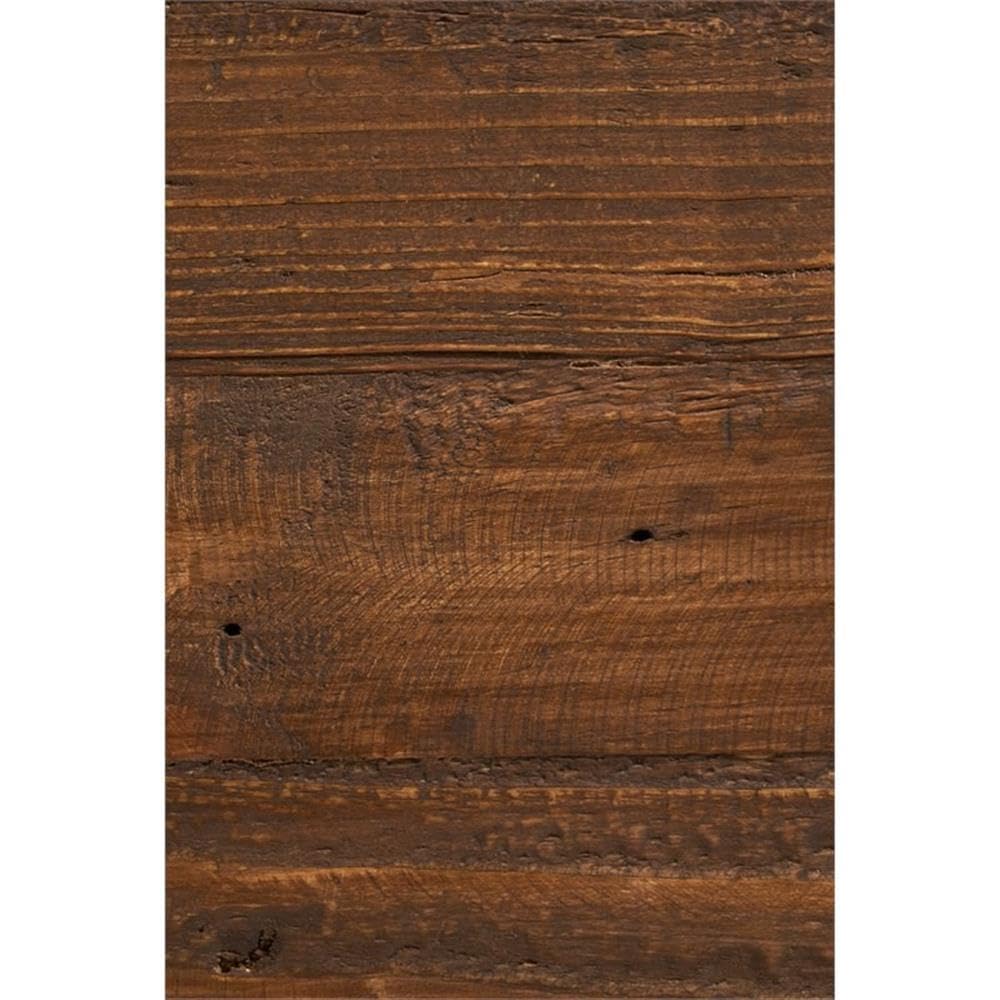 Kosas Home Reclaimed Pine & Iron Porter Barstool, Rustic Mahogany/Antiqued Bronze Iron