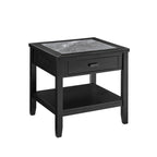 Steve Silver Furniture Garvine Gray Stone Top End Table