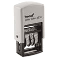 Trodat E4850L Trodat Econ Micro 5-In-1 Message Stamp, Dater, Self-Inking, 1 X 3/4, Blue/Red