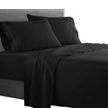 Clara Clark  Supreme 1500 Collection 4Pc Bed Sheet Set - King Size, Black