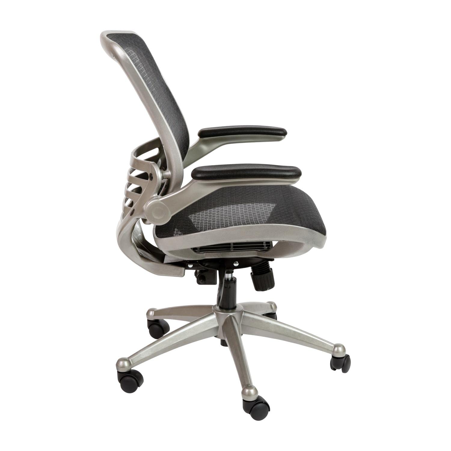 Flash Furniture Executive Office Chairs, Black Mesh/Graphite Silver Frame