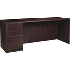 Lorell Prominence 2.0 Espresso Laminate Left-Pedestal Credenza