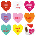 Wytaohzl 500 Pcs Heart Stickers Valentines Day Stickers Roll 1.5 Inch Heart Label Stickers Colorful Heart Shaped Sticker For Val