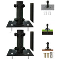 Atsasaye 2 Pcs Patio Umbrella Stand Multifunctional, Lawn Design With Ground Spike Fixing, Easy To Carry, Table Umbrella Base Fo