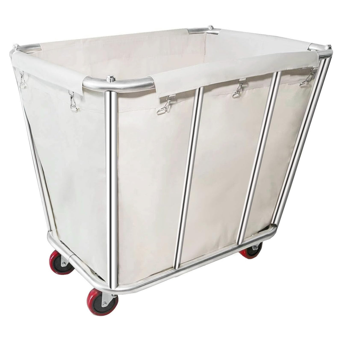 350L Laundry Cart with Wheels,Rolling Commercial Large Laundry Basket