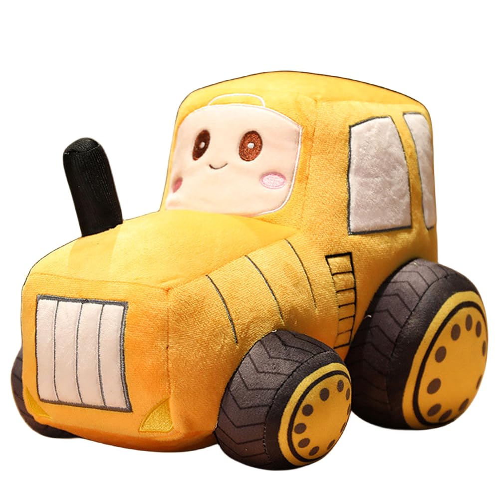 Xiyuan Plush Truck Pillow Toy - Soft, Cute Simulation Car Doll Gifts For Boys, Kids (12Inch/Yellow)