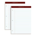 Tops Docket Gold Writing Pads, 8-1/2' X 11-3/4', Narrow Rule, 3-Hole Punched, White Paper, 100 Sheets, 2 Pack (99706)