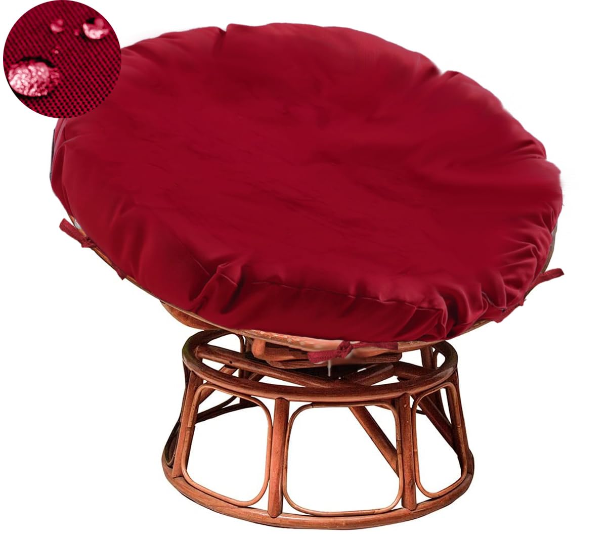 Sqodok Papasan Cushion Cover Only 55In Outdoor Indoor Papasan Chair Cushion Covers Waterproof Papasan Slipcover Papasan Covers F