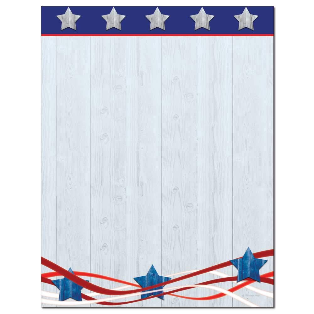 Patriotism Letterhead Laser & Inkjet Printer Paper (25 Sheets)