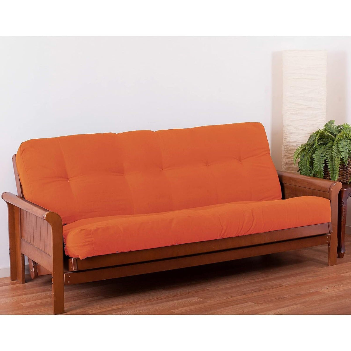 Blazing Needles Renewal 6&quot; Twill Futon Mattress, Full, Tangerine Dream