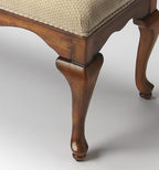 HomeRoots Wood Classic Olive Brown Bench