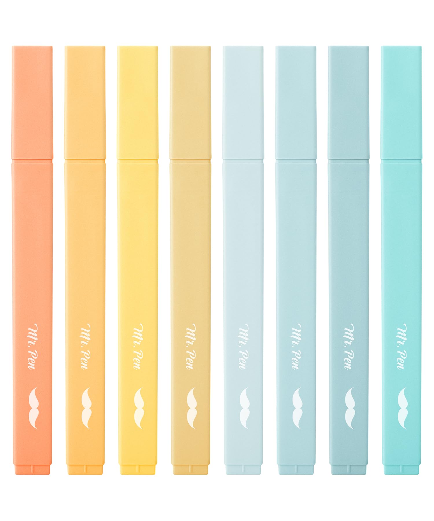 Mr. Pen- Aesthetic Highlighters, 8 Pcs, Chisel Tip, Pastel Colors, Cute Highlighters Assorted Colors, Bible Highlighters And Pen