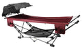 Zenithen Limited Portable Folding Metal Framed Hammock with a Retractable Canopy, Perfect for Camping, Patio, Outdoor, and Relax